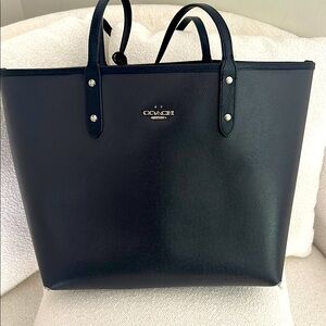 Coach Black Saffiano Leather Tote